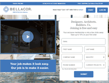 Tablet Screenshot of bellacorpro.com